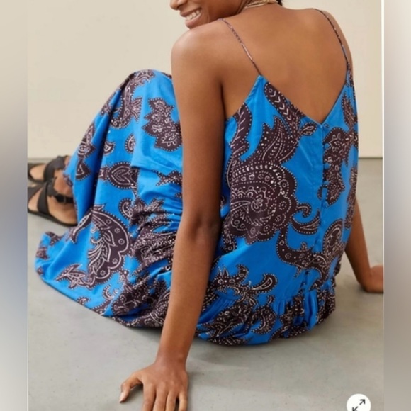 Anthropologie Dresses & Skirts - Anthropologie Atsu Flounced Paisley Midi Dress Size Medium